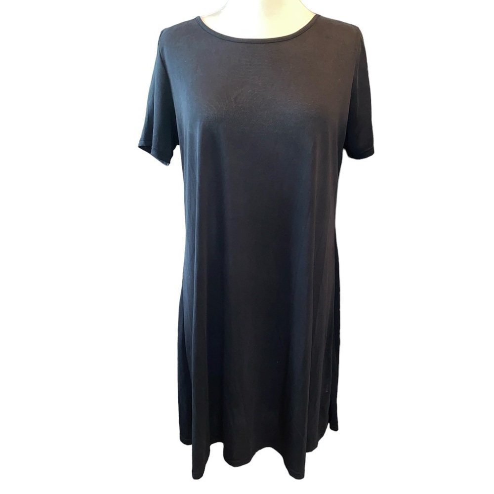 Andree By Unit dress deep keyhole opening & drape back short sleeve size large